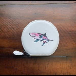 Coach
White Hawaii Shark Coin Case Leather Chalk